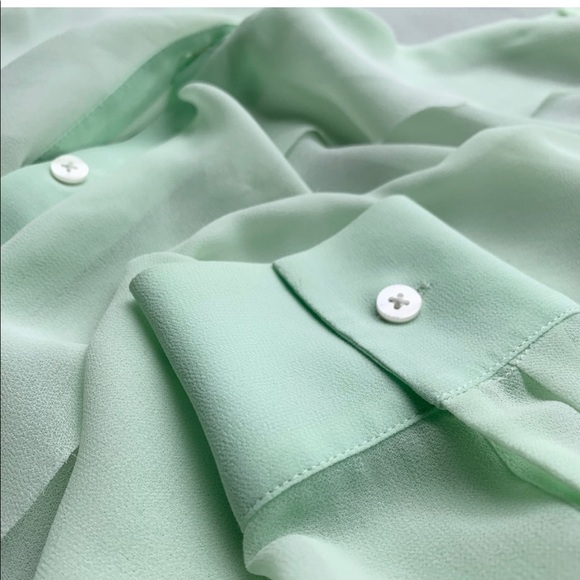 Ann Taylor Sheer Silky Blouse - Picture 4 of 5